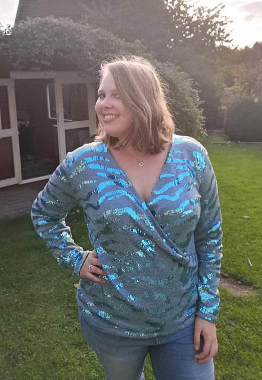Schnittmuster Pullover in Wickeloptik MARAJO (34-56) : - Sewando