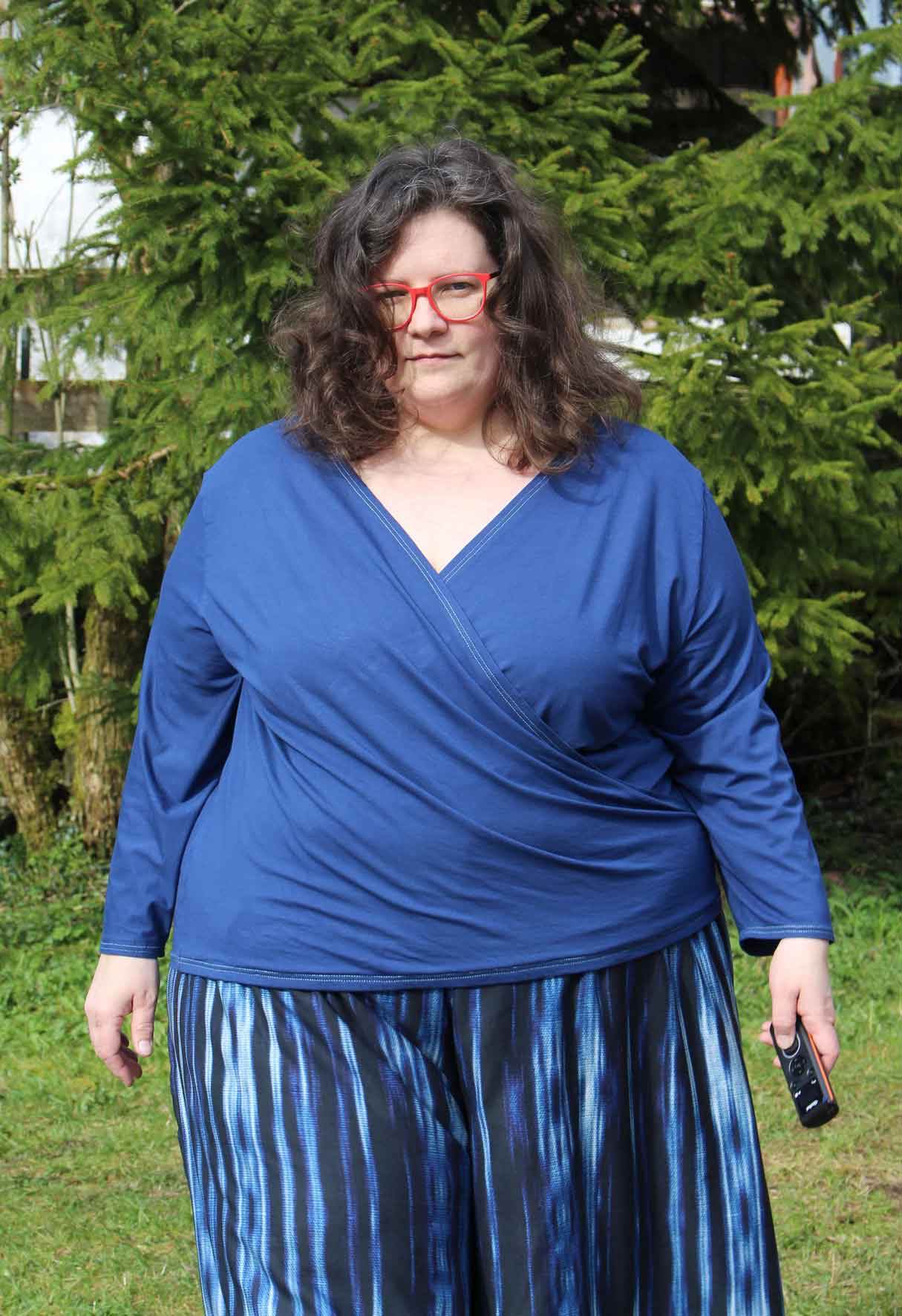 Schnittmuster Pullover in Wickeloptik MARAJO (34-56) : - Sewando