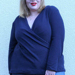 Schnittmuster Pullover in Wickeloptik MARAJO (34-56) : - Sewando