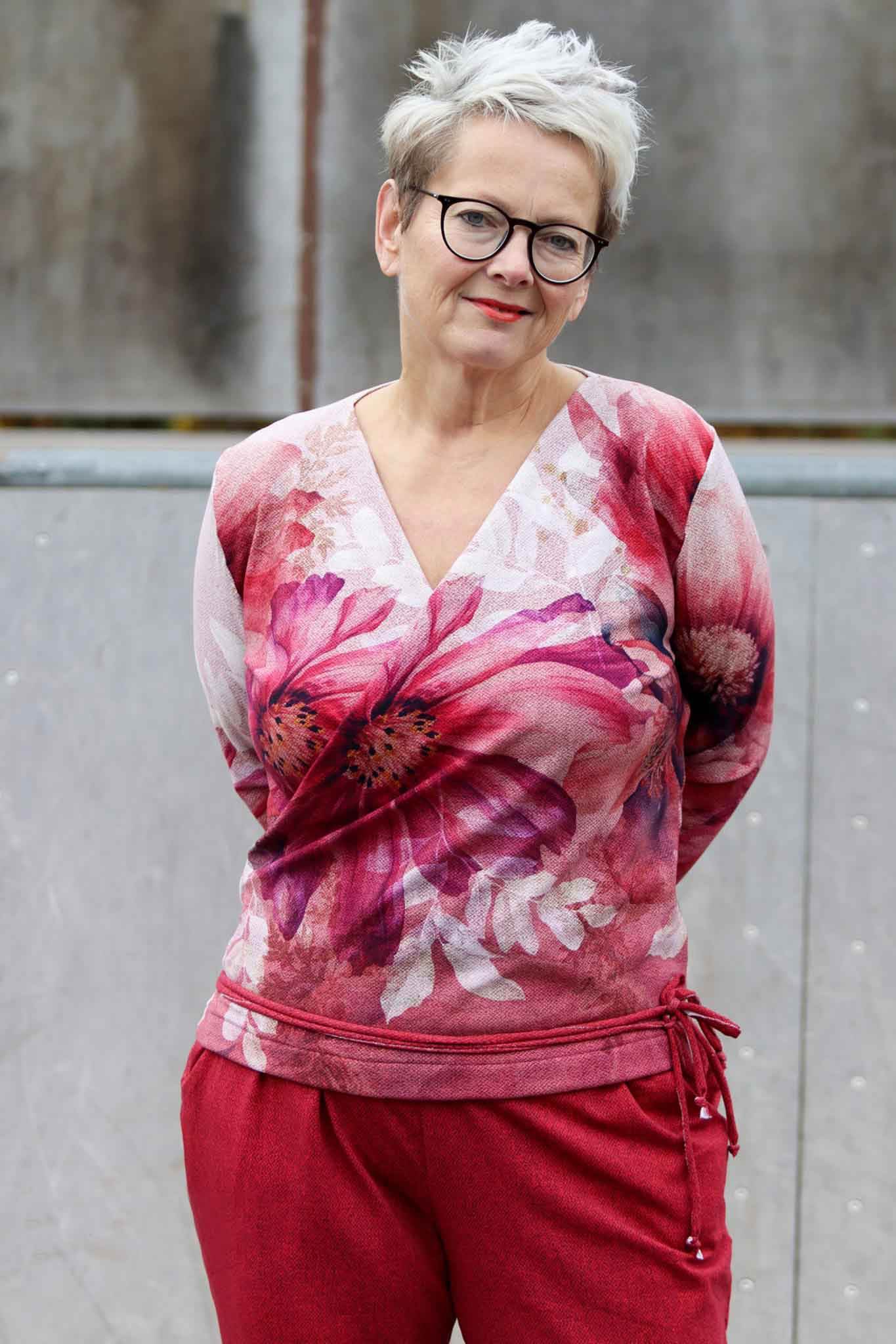 Schnittmuster Pullover in Wickeloptik MARAJO (34-56) : - Sewando