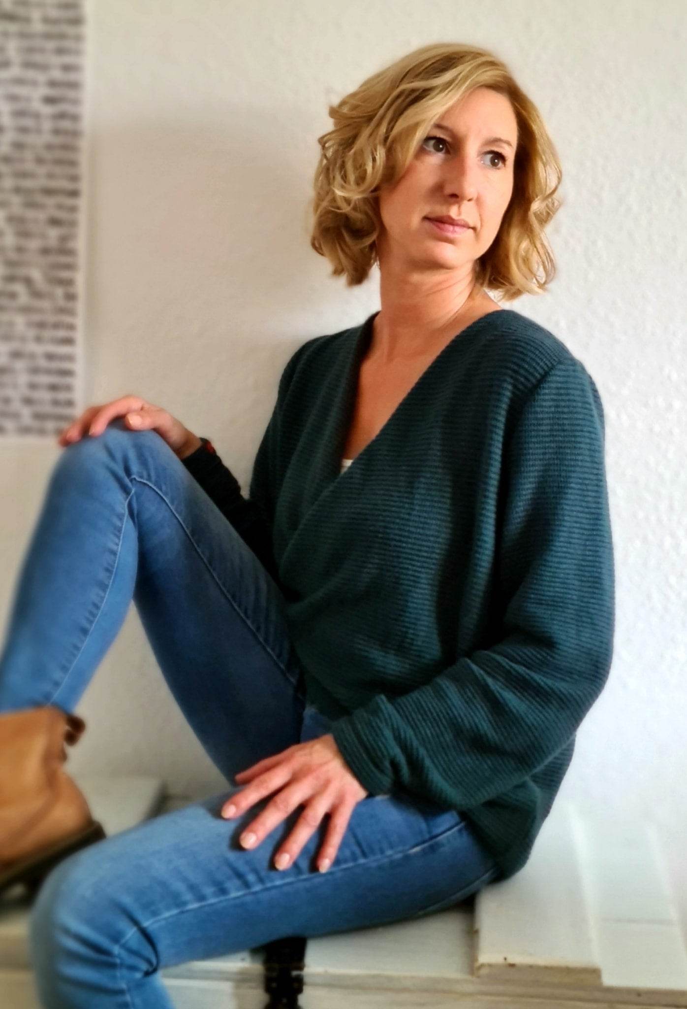 Schnittmuster Pullover in Wickeloptik MARAJO (34-56) : - Sewando