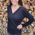 Schnittmuster Pullover in Wickeloptik MARAJO (34-56) : - Sewando