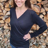 Schnittmuster Pullover in Wickeloptik MARAJO (34-56) : - Sewando