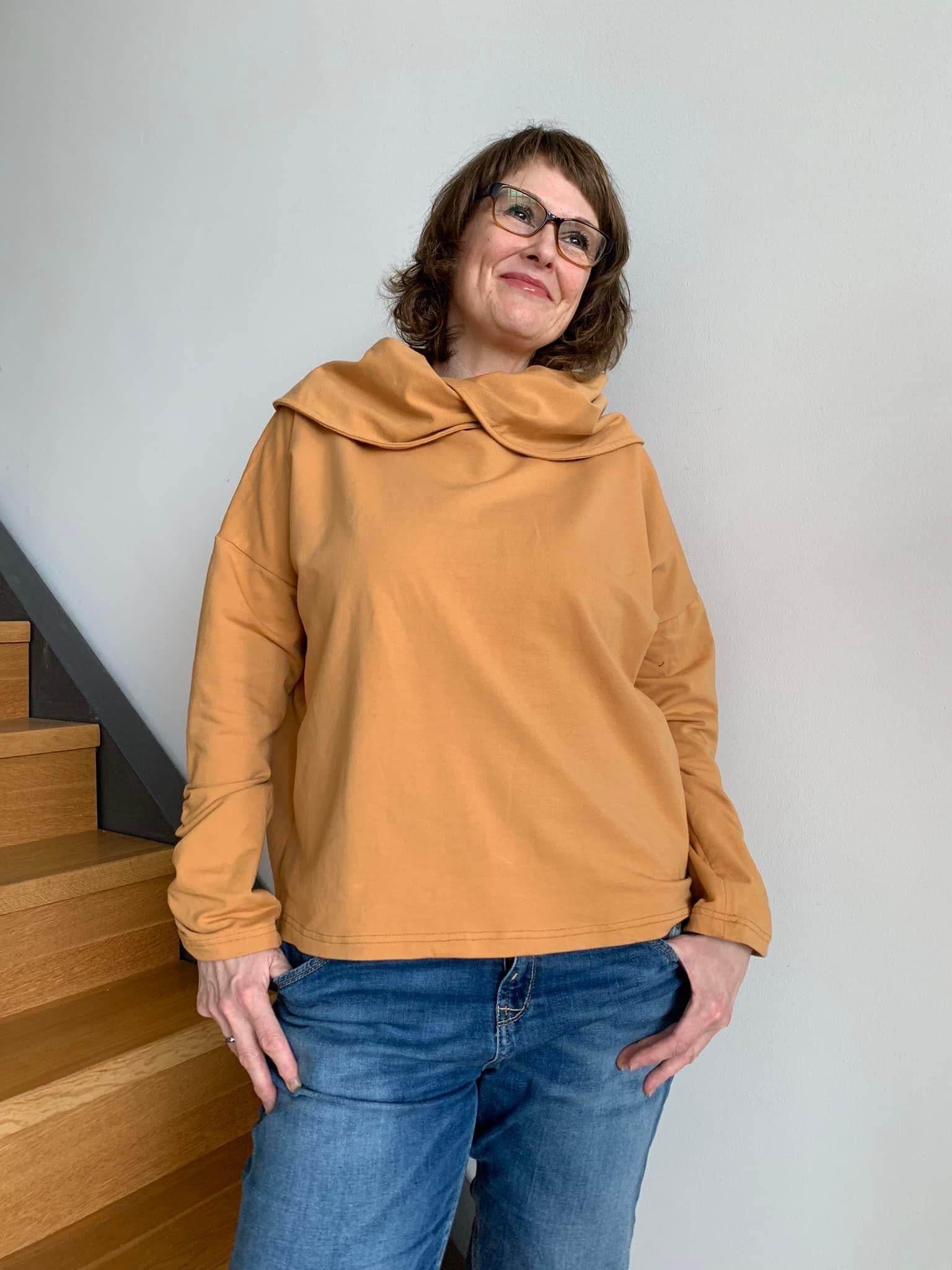 Schnittmuster Oversize Sweater LARANJA (34-58) : - Sewando