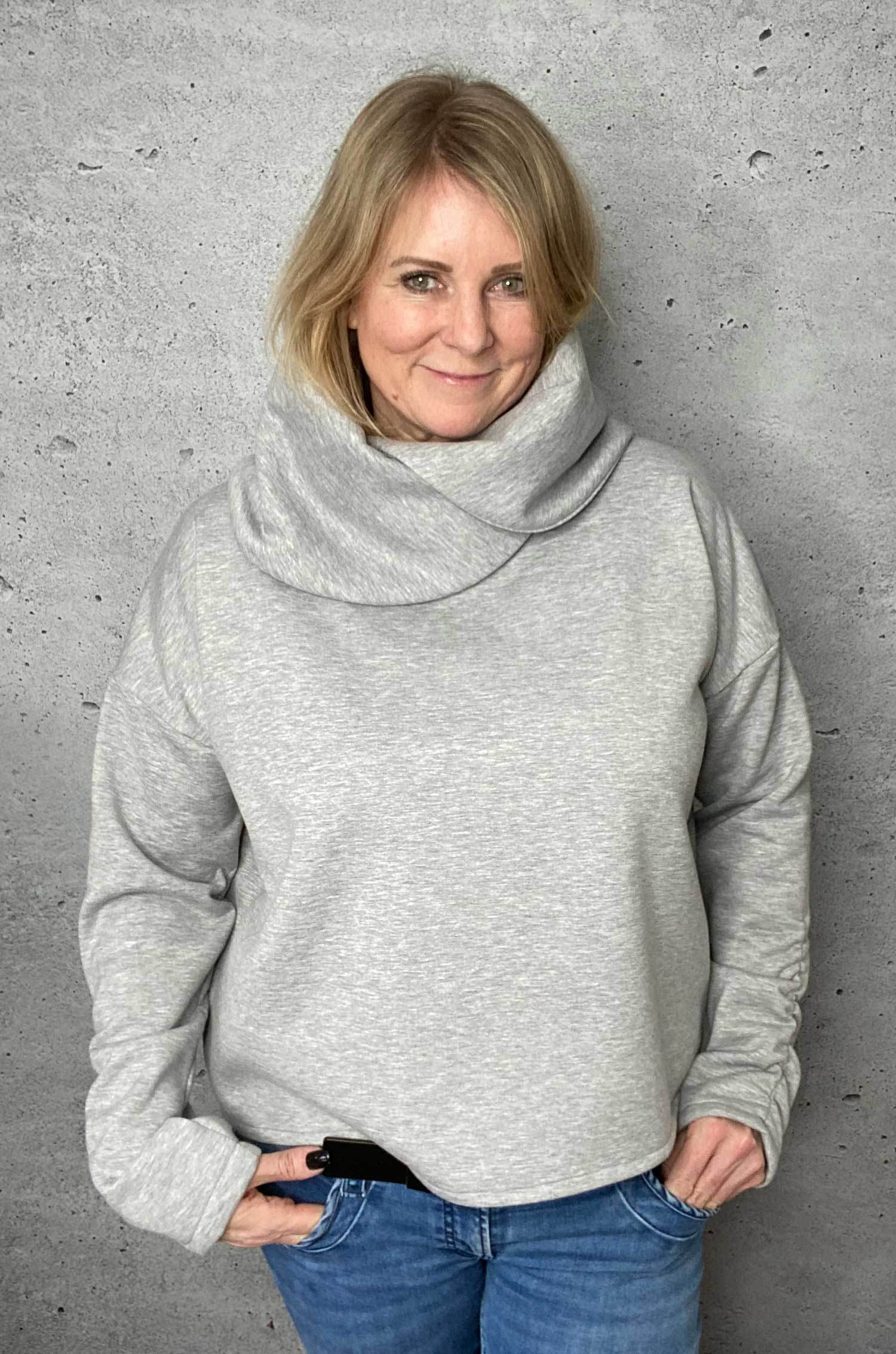 Schnittmuster Oversize Sweater LARANJA (34-58) : - Sewando