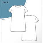 Schnittmuster T-Shirt Kleid UVA (32-58) : - Sewando