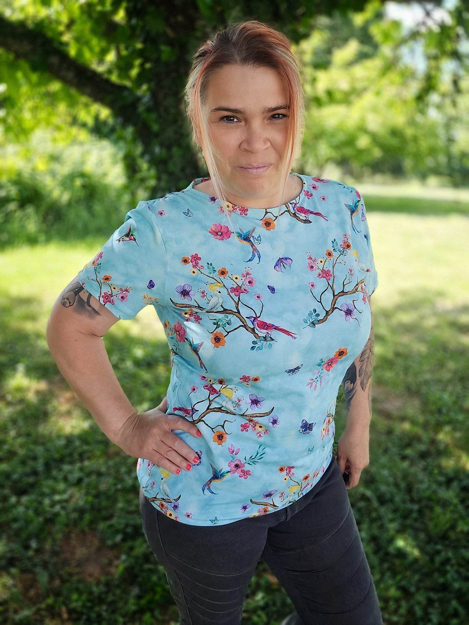 Schnittmuster figurnahes T-Shirt Canela (34-58) - Sewando