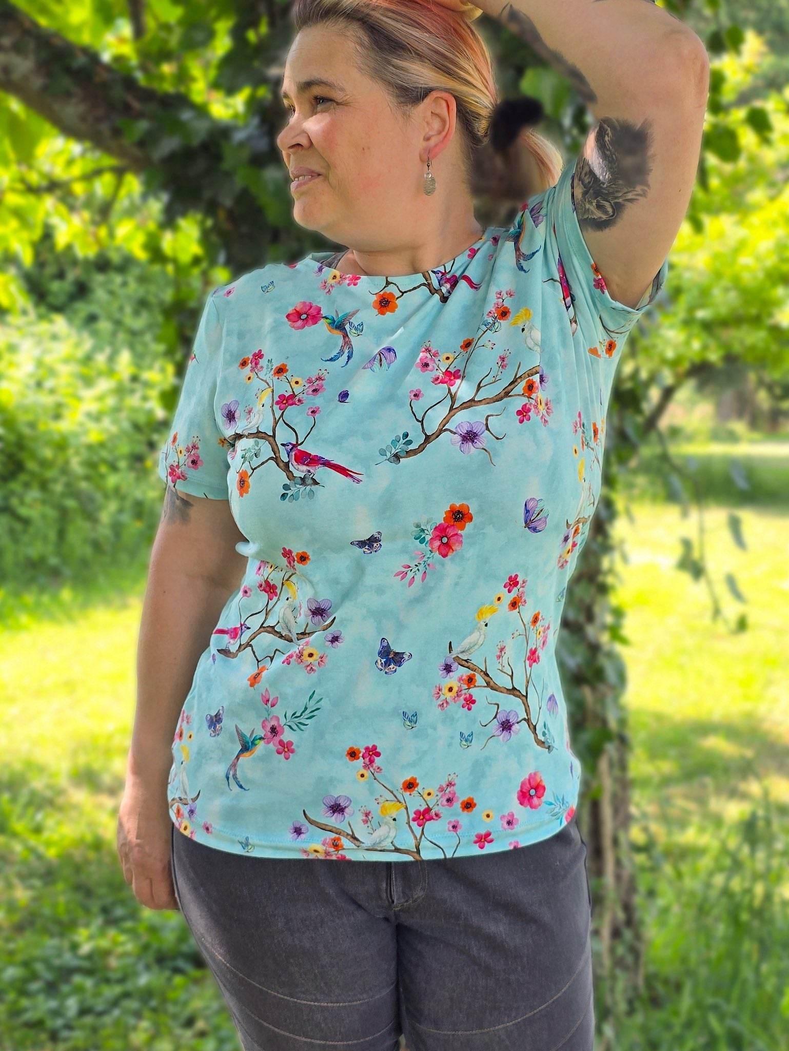Schnittmuster figurnahes T-Shirt Canela (34-58) - Sewando