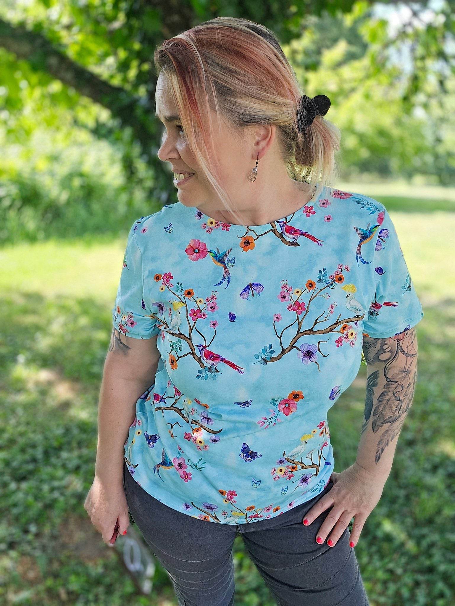 Schnittmuster figurnahes T-Shirt Canela (34-58) - Sewando
