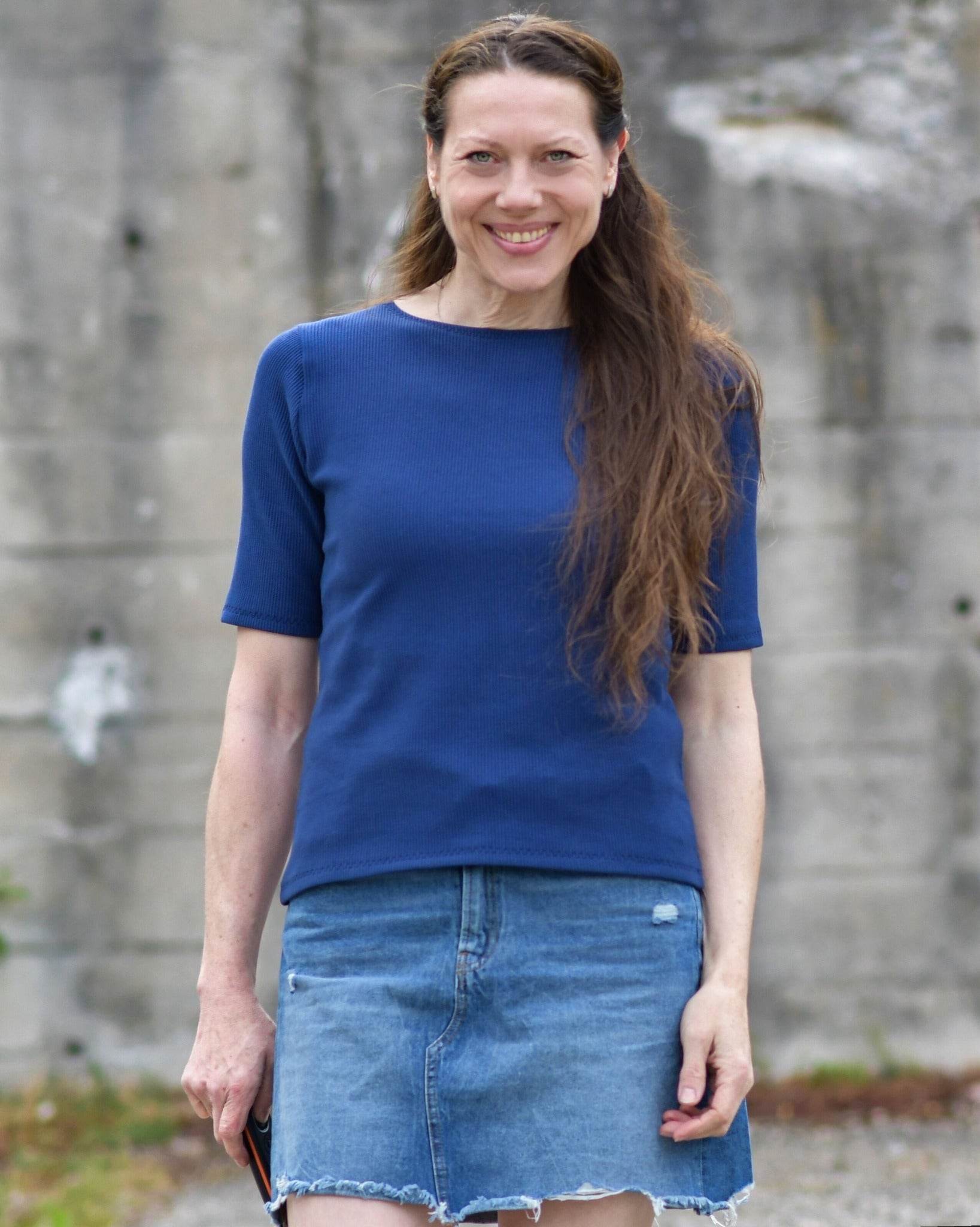 Schnittmuster figurnahes T-Shirt Canela (34-58) - Sewando