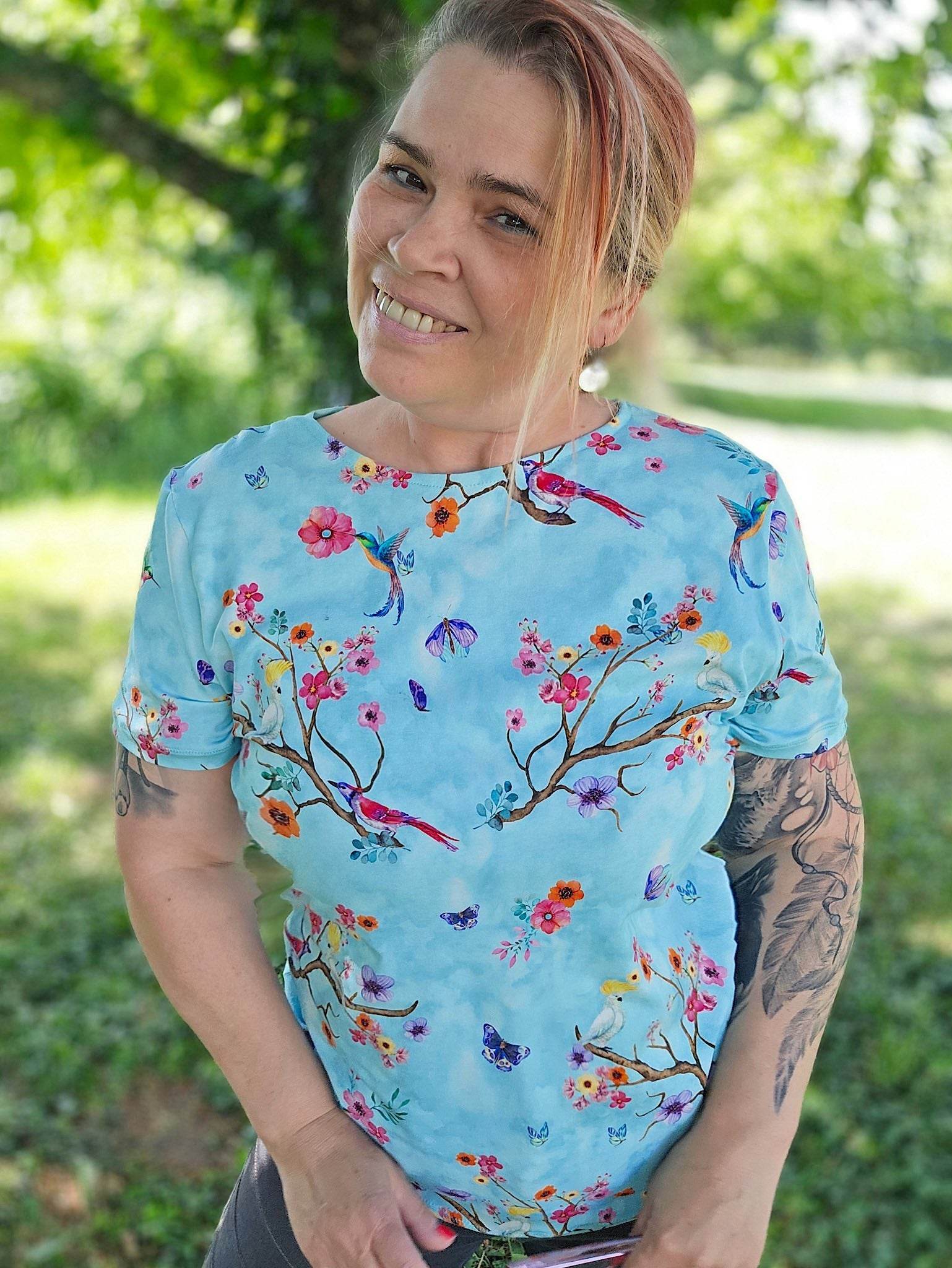 Schnittmuster figurnahes T-Shirt Canela (34-58) - Sewando