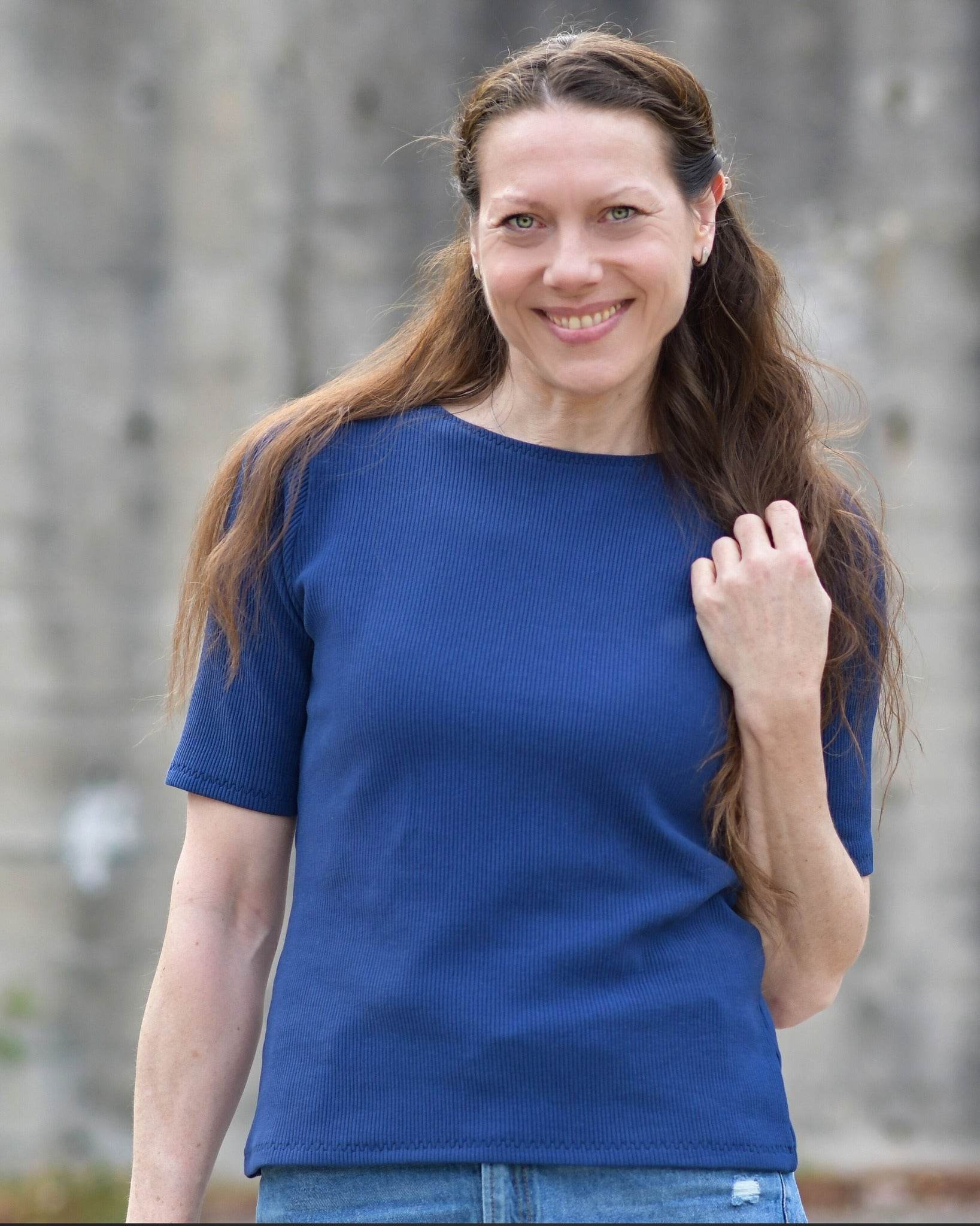 Schnittmuster figurnahes T-Shirt Canela (34-58) - Sewando