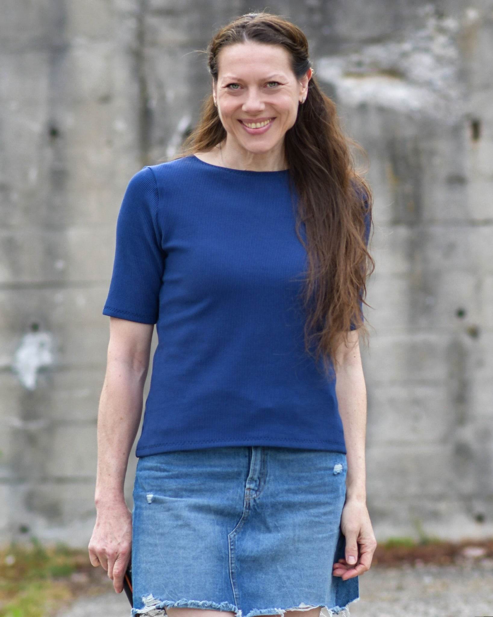 Schnittmuster figurnahes T-Shirt Canela (34-58) - Sewando