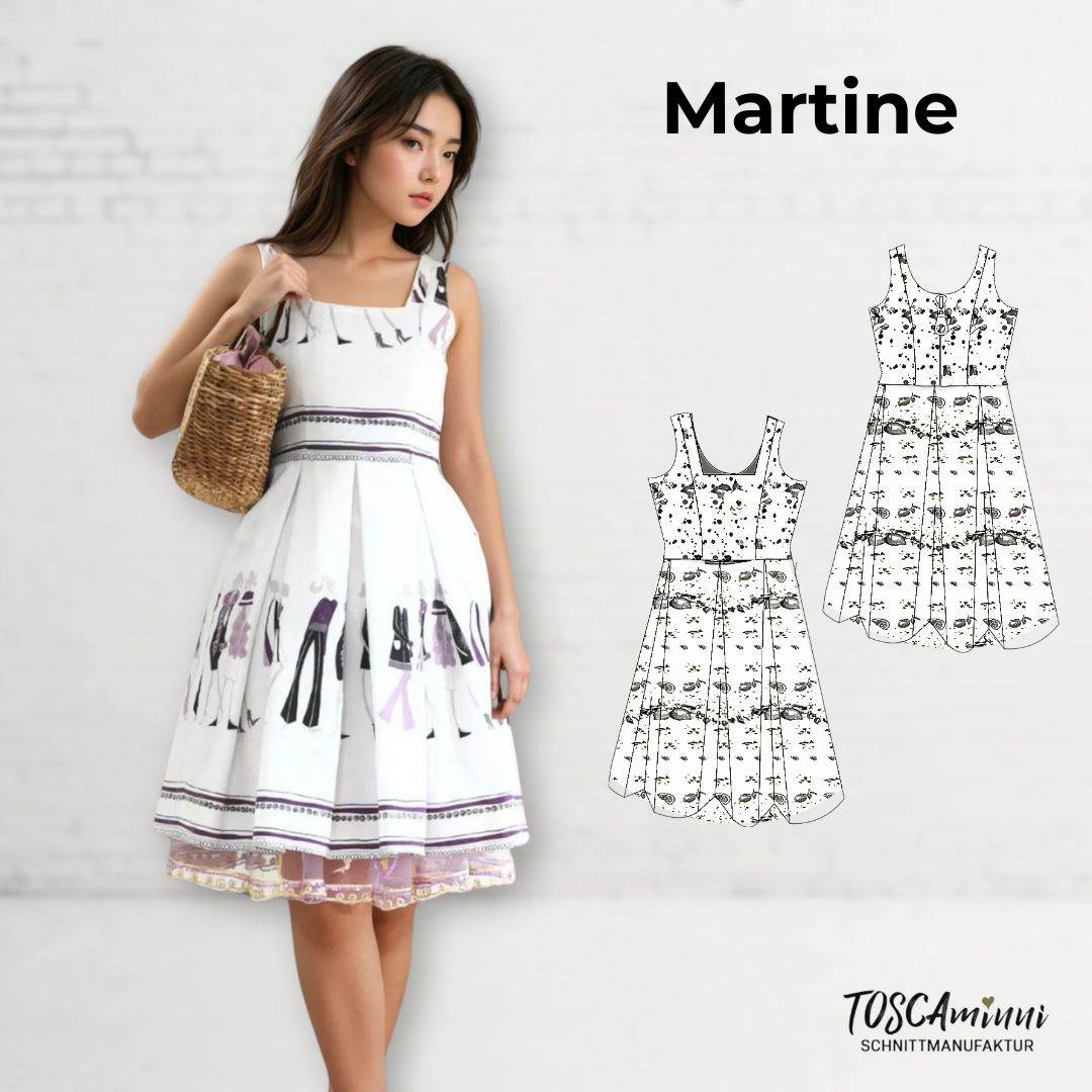 Schnittmuster Damen Kleid Martine Gr. 34-46 - Sewando