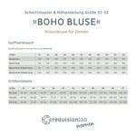 Schnittmuster Boho Bluse | Damen Gr. 32 - 52 - Sewando