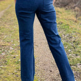 Schnittmuster Mid Waist Bootcut Jeans "Der blaue Pfad" Damen Gr. 32 - 62