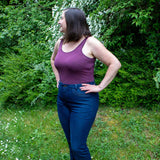 Schnittmuster High Waist Bootcut Jeans "Der blaue Pfad" Damen Gr. 16 - 31