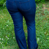 Schnittmuster High Waist Bootcut Jeans "Der blaue Pfad" Damen Gr. 16 - 31