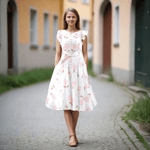 Schnittmuster Damen Kleid Monika Gr. 34-54 A4-/Großformat-Datei - Sewando
