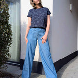 Schnittmuster High Waist Palazzo Jeans "Der ferne Pfad" Damen Gr. 16 - 31