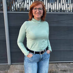 Schnittmuster Rollkragenshirt „Im Blütenkelch verborgen“ Damen Gr. 32 - 62 - Sewando