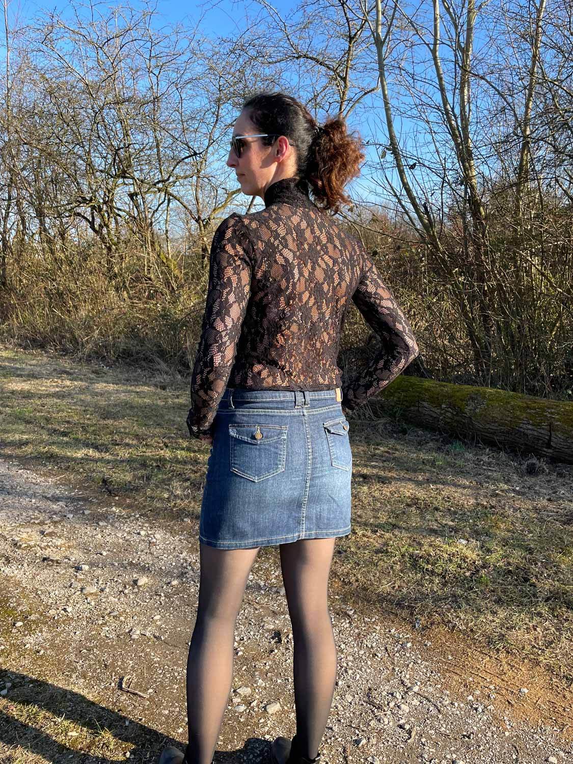 Schnittmuster Rollkragenshirt „Im Blütenkelch verborgen“ Damen Gr. 32 - 62 - Sewando