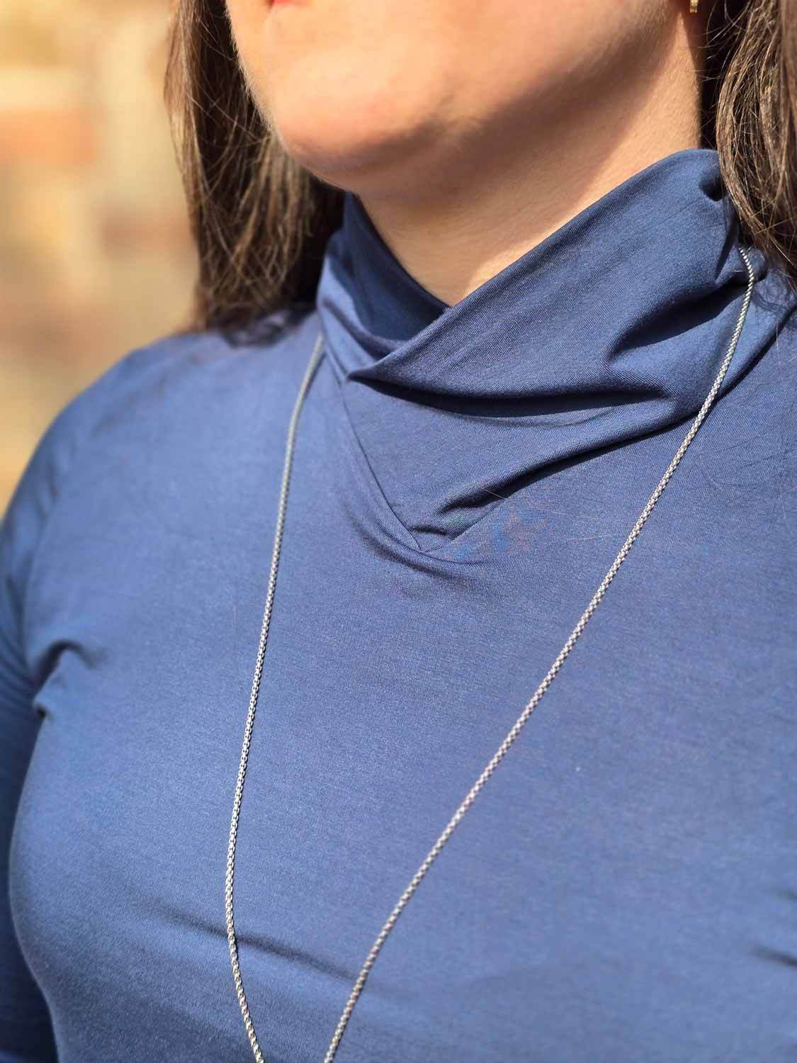 Schnittmuster Rollkragenshirt „Im Blütenkelch verborgen“ Damen Gr. 32 - 62 - Sewando