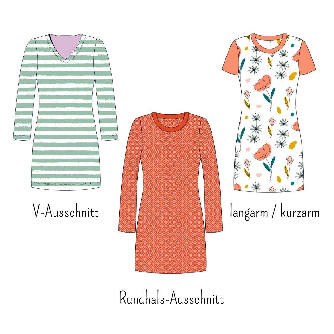 Schnittmuster Damen Kleid Estelle Gr. 34-46 - Sewando