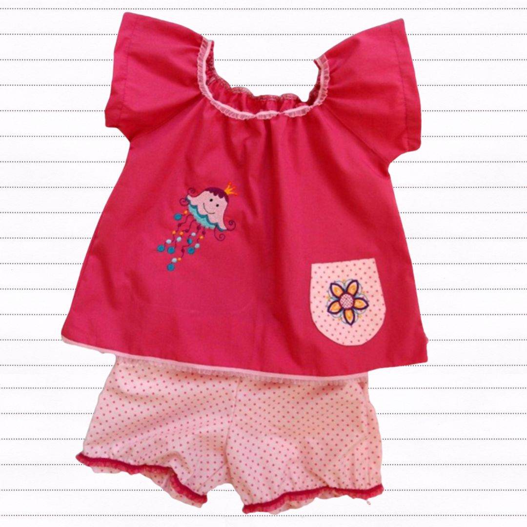 Schnittmuster Kinder Schlafanzug Holly Gr. 80-140 - Sewando