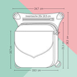 Schnittmuster Festivaltasche Toria PDF | Hüfttasche, Rucksack & Umhängetasche