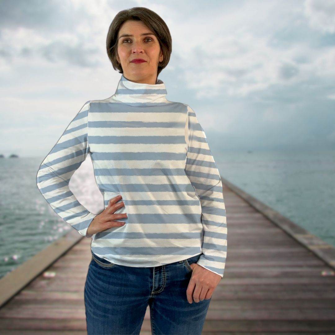 Schnittmuster Shirt Leni Gr. 34-54 für Nähanfänger - Sewando
