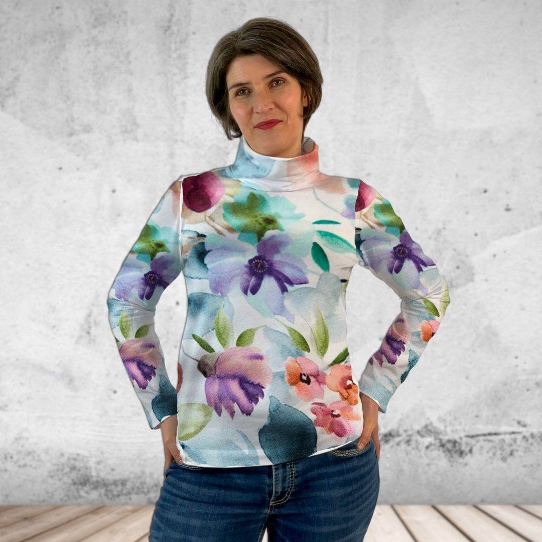 Schnittmuster Shirt Leni Gr. 34-54 für Nähanfänger - Sewando