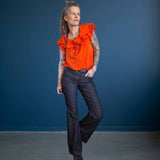 Schnittmuster Mid Waist Schlag Jeans "Der geschlungene Pfad" Damen Gr. 16 - 31
