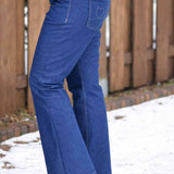 Schnittmuster Mid Waist Schlag Jeans "Der geschlungene Pfad" Damen Gr. 16 - 31