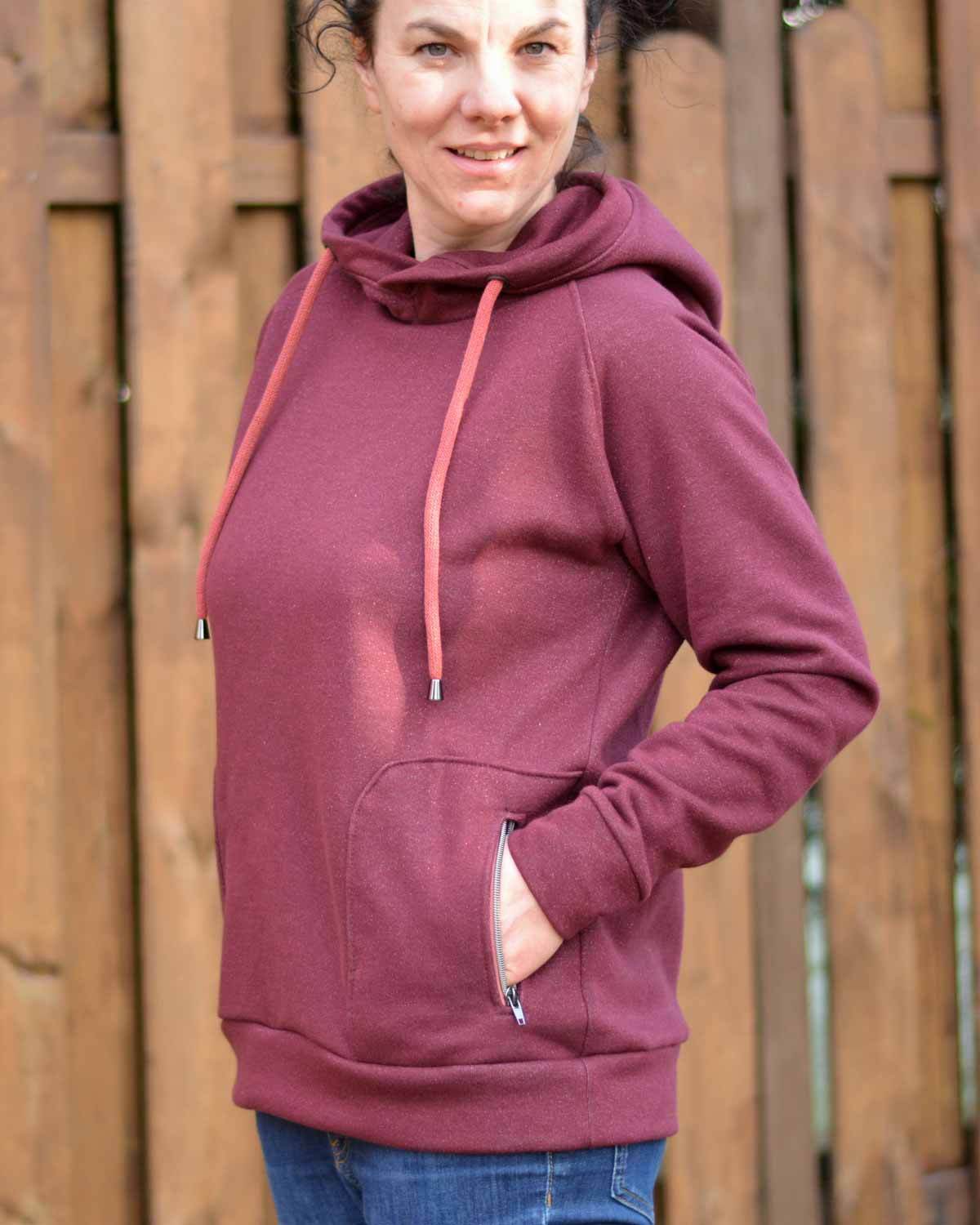 Schnittmuster Hoodie „Vor allem bequem“ Damen Gr. 32 - 62 - Sewando
