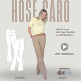 Schnittmuster CARO – Hose mit Taschen & Reißverschluss | Gr. 34–48 (PDF)