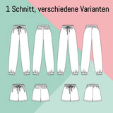 Schnittmuster Set Jogginghose Manoah + Hoodie Nafi | Herren | Größen 44–66