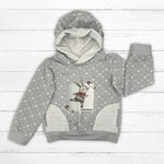 Schnittmuster Kinder Hoodie Ela+Kai Gr. 80-140 - Sewando