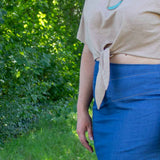 Schnittmuster Knotenshirt „Limonade unter Palmen“ Damen Gr. 32 - 62
