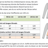 Schnittmuster Leonie Kids - Stufenshirt mit Empire-Teilung / erhöhte Taille - für Kinder Gr. 98-164 - Sewando