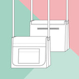 Schnittmuster Messenger Bag PDF | Umhängetasche nähen | Alltagstasche