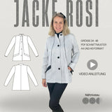 Schnittmuster Jacke ROSI – A-Linie, Stehkragen & Nahttaschen | Gr. 34–48 (PDF)