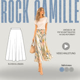 Schnittmuster Rock CAMILLE – Schwingender Rock in 4 Längen | Gr. 34–48 (PDF)