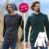 Schnittmuster Herren Hoodie Nafi PDF | Pullover nähen | Gr. 44–66