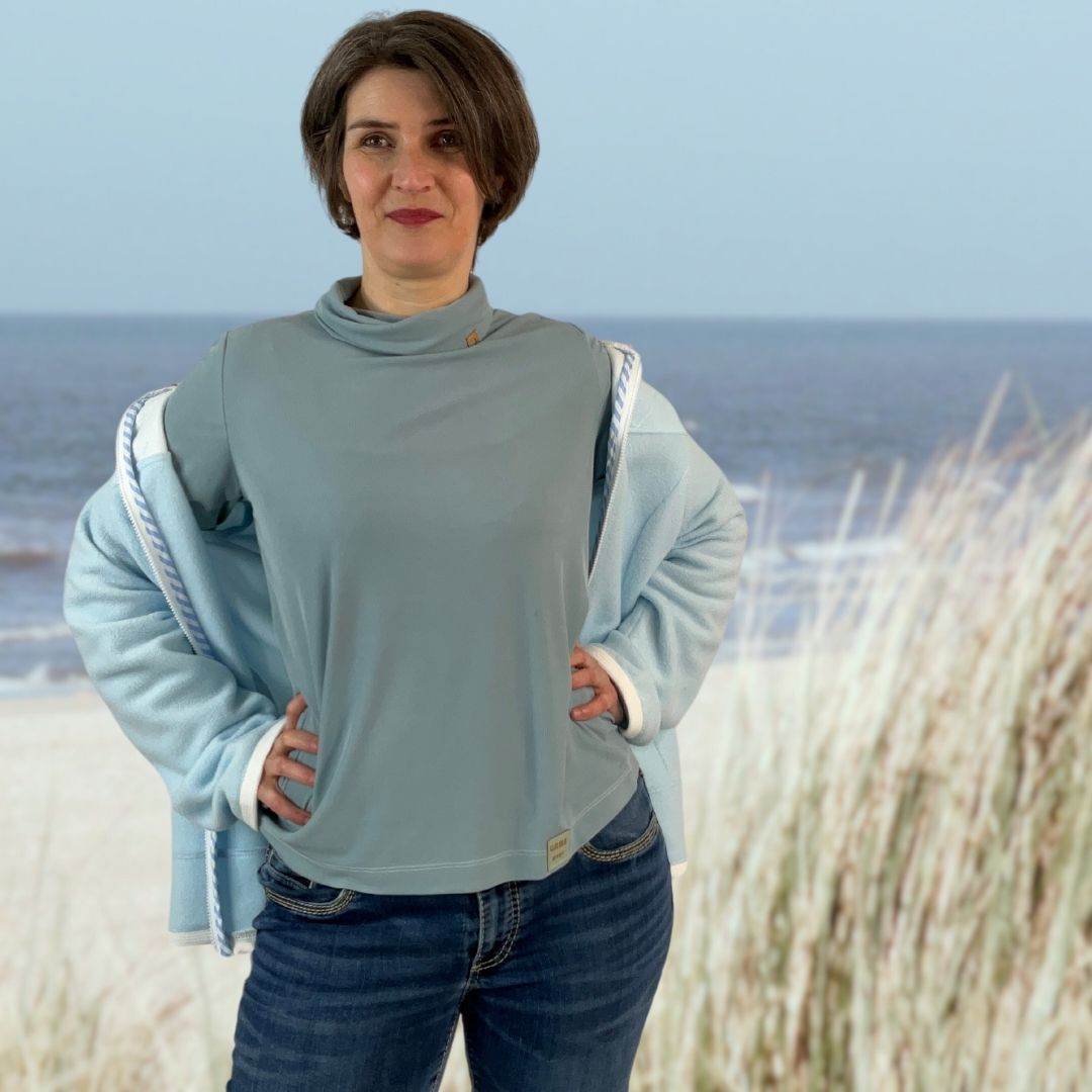 Schnittmuster Shirt Leni Gr. 34-54 für Nähanfänger - Sewando