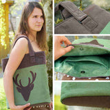 Schnittmuster Tragetasche Hirsch PDF | Einkaufstasche & Strandtasche nähen