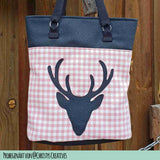 Schnittmuster Tragetasche Hirsch PDF | Einkaufstasche & Strandtasche nähen