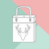 Schnittmuster Tragetasche Hirsch PDF | Einkaufstasche & Strandtasche nähen