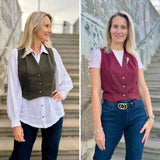 Schnittmuster Weste ILONA | Gilet mit V-Ausschnitt | Gr. 34-48 (PDF)