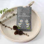 Stickdatei Schokohülle SET danke happy birthday Blumen 5 Motive - Sewando